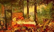 Jan Brueghel The Sense of Taste Spain oil painting reproduction